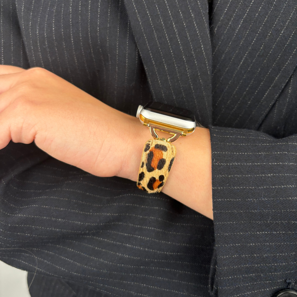 Leopard Textured Apple Watch Strap