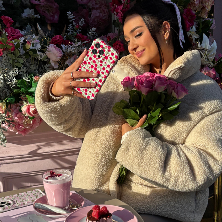 NEW - Wavy Phone Case - Buy Me Roses Crimson