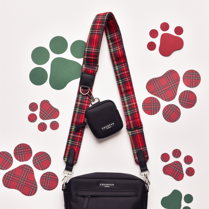 Dog Walking Black Bag Bundle - Tartan