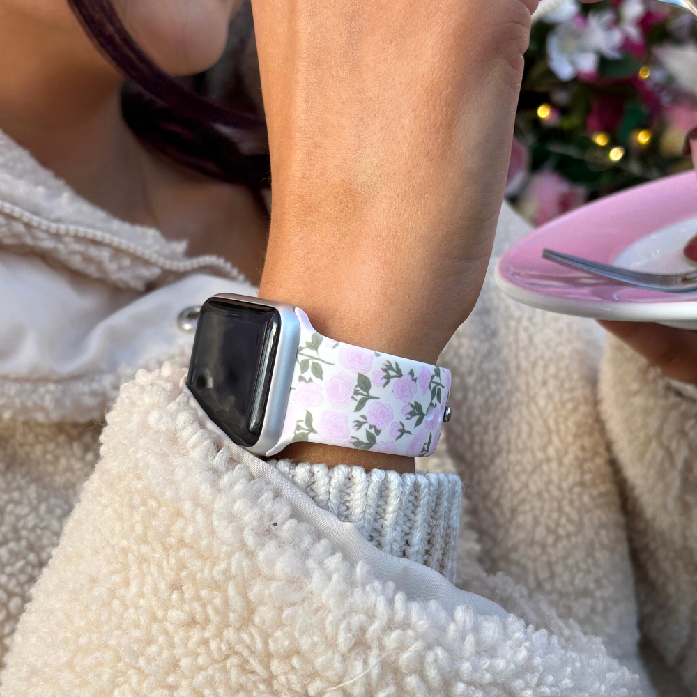 NEW - Buy Me Roses Baby Pink Apple Watch Strap