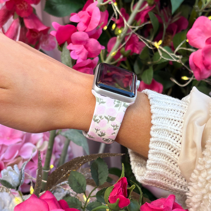 NEW - Buy Me Roses Baby Pink Apple Watch Strap