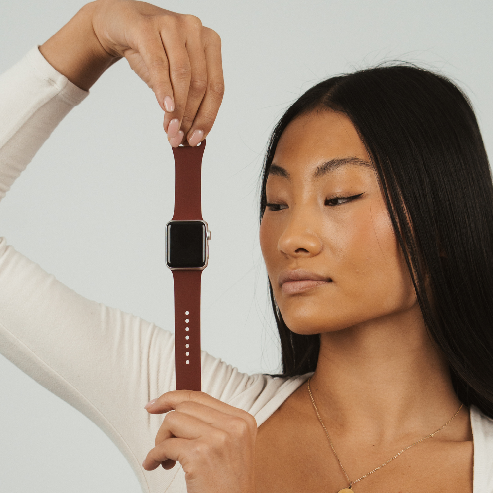NAKD Apple Watch Strap - Burgundy