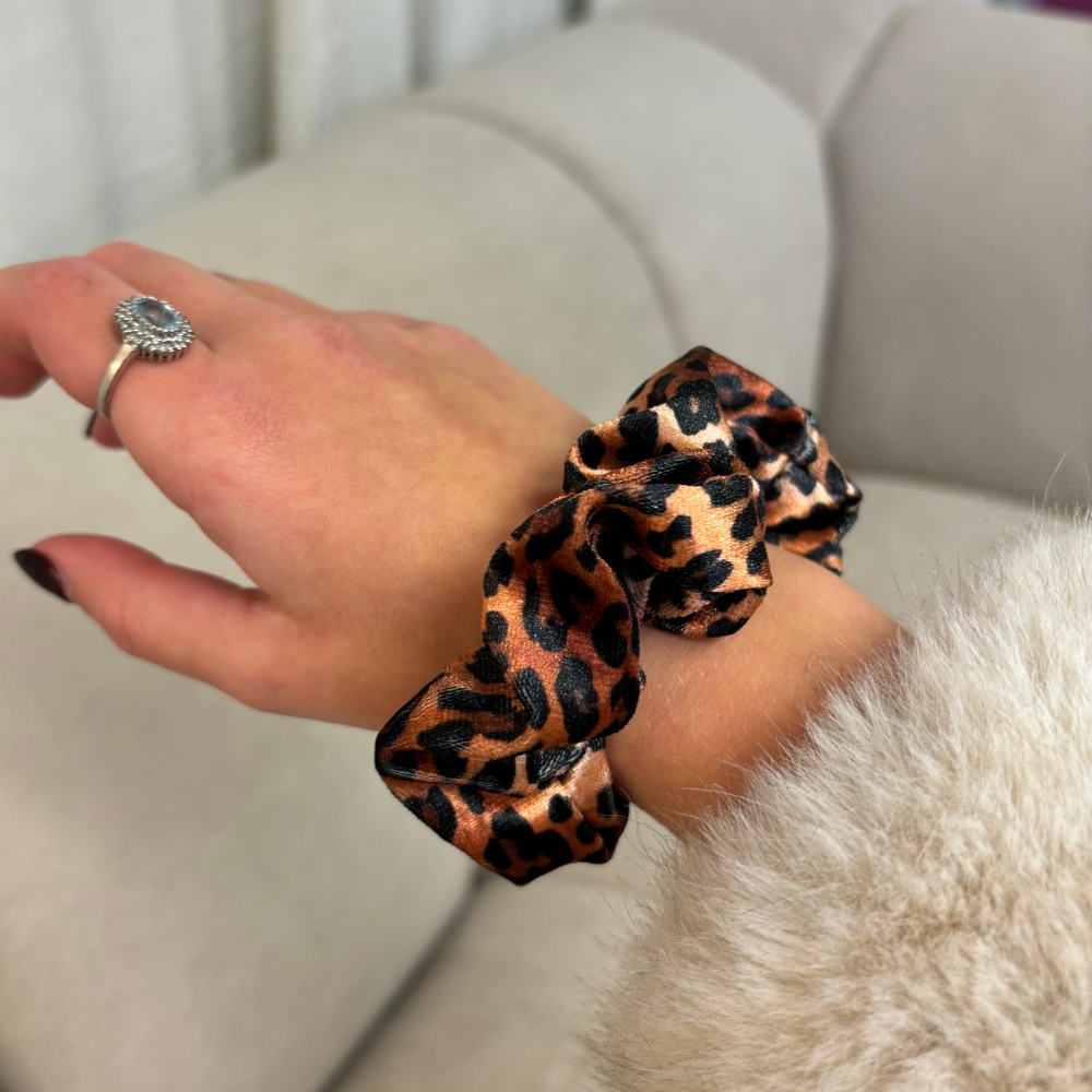 Leopard Scrunchie