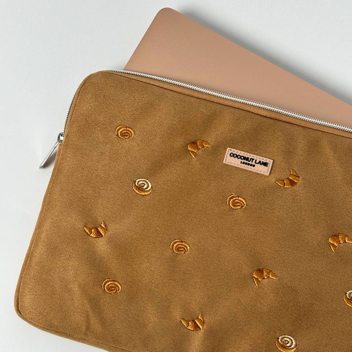 Suedette Croissant Club - Laptop Sleeve