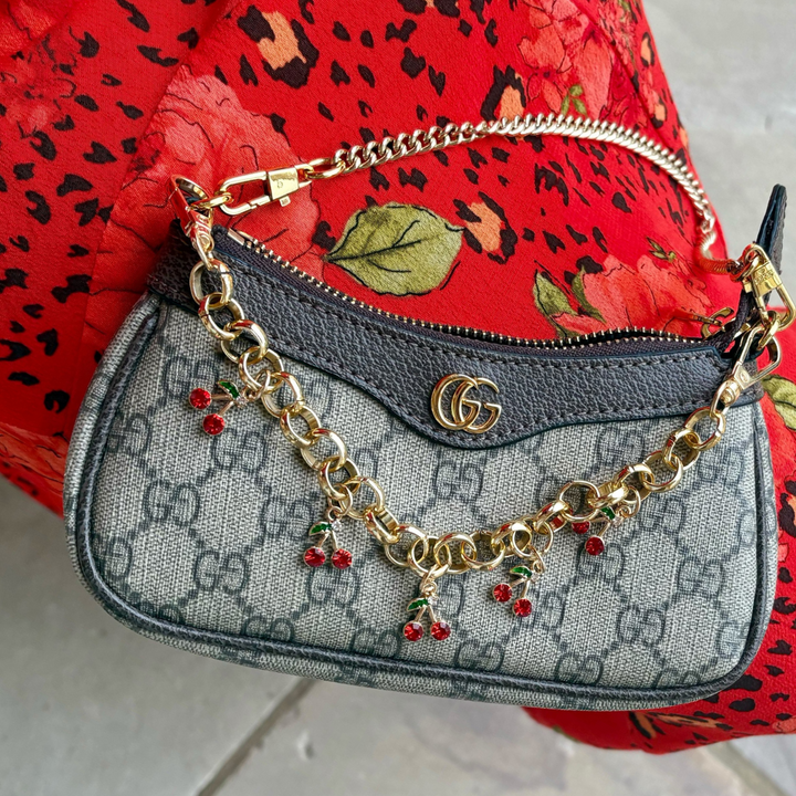 Cherry Chain Bag Charm