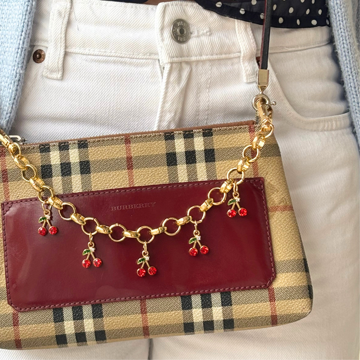 Cherry Chain Bag Charm