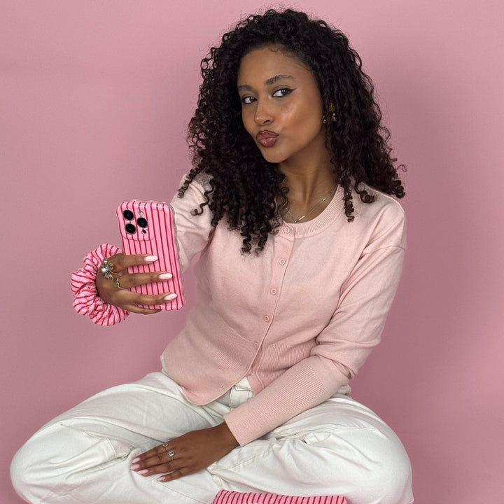 Wavy Phone Case - Cherry Stripes