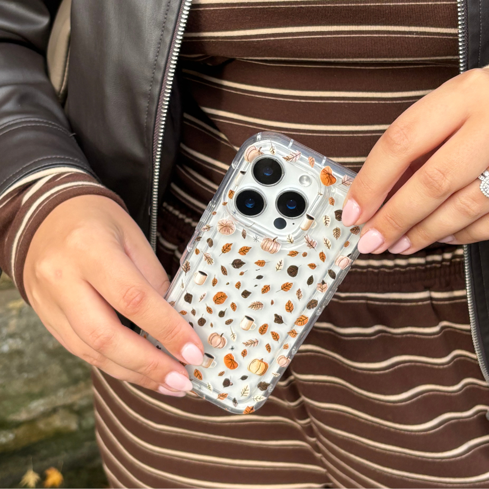 Clear Phone Case - Pumpkin Latte