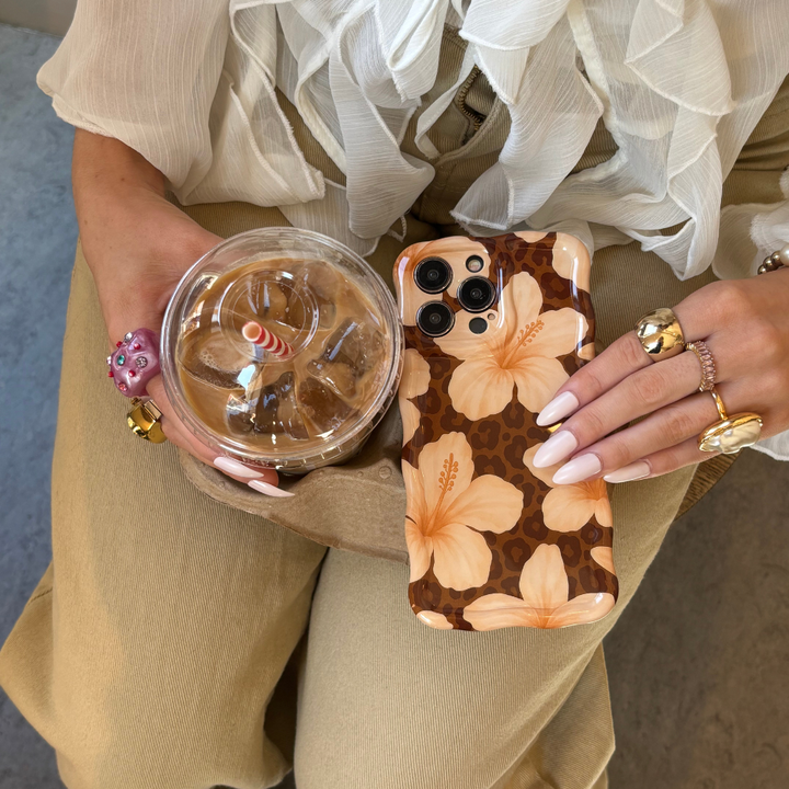 Wavy Phone Case - Safari Bloom