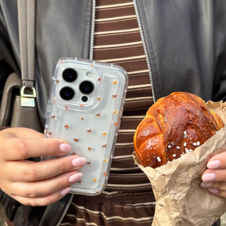 Clear Phone Case - Autumn Bow