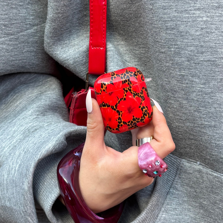 Airpods Case - Leopard Hibiscus