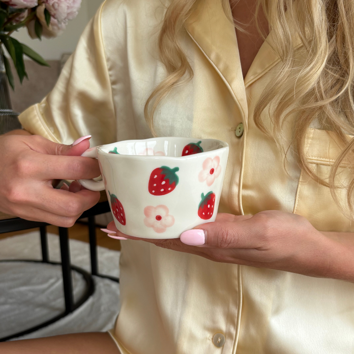 Strawberries & Flowers Mug