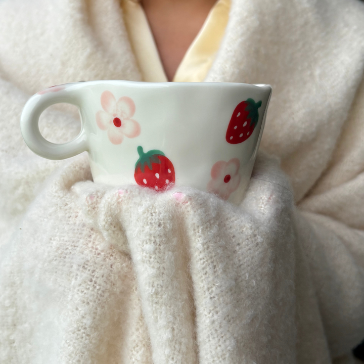 Strawberries & Flowers Mug