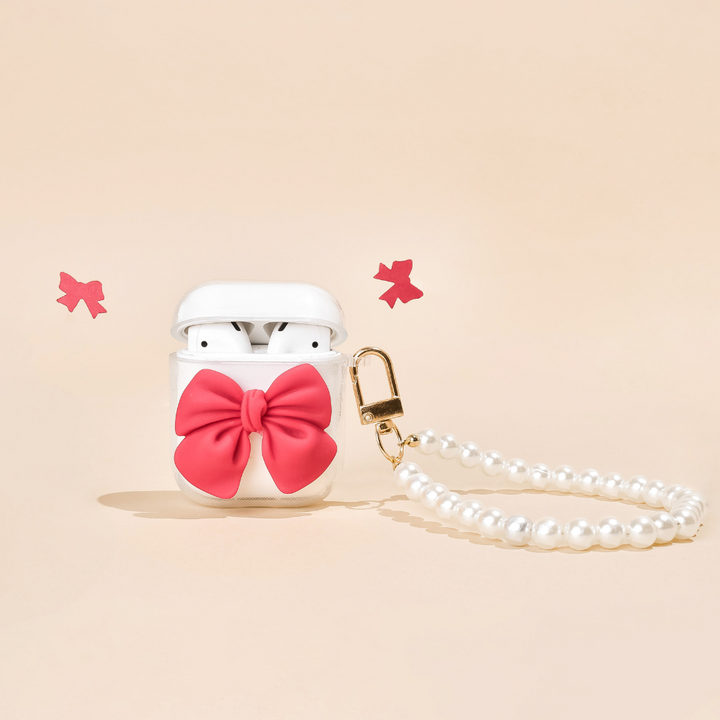 Coquette Bow AirPods Case - Red
