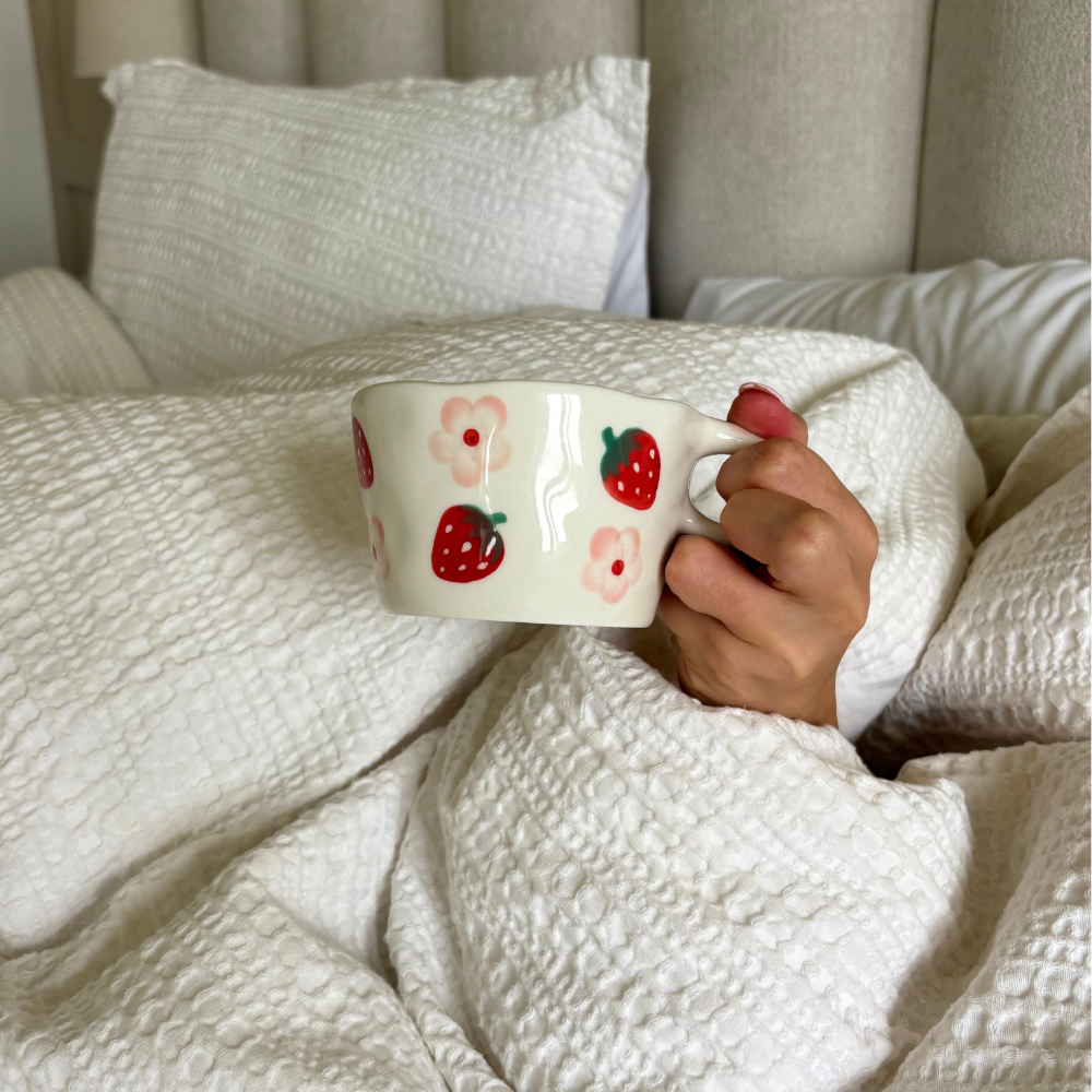 Strawberries & Flowers Mug