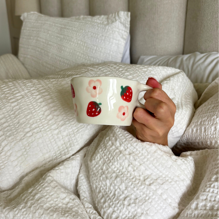 Strawberries & Flowers Mug