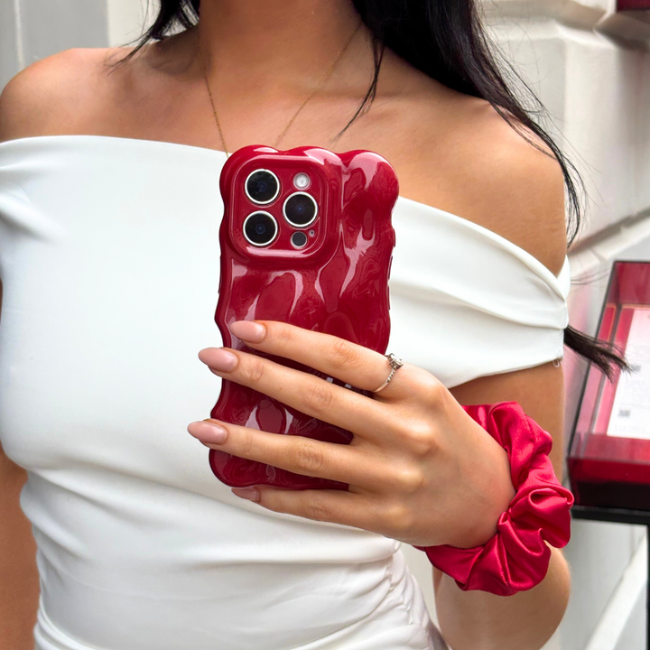 3D Bubble Phone Case - Cherry