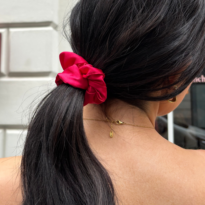 Cherry Red Scrunchie