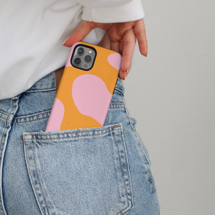 Tough Phone Case - Abstract Pink & Orange