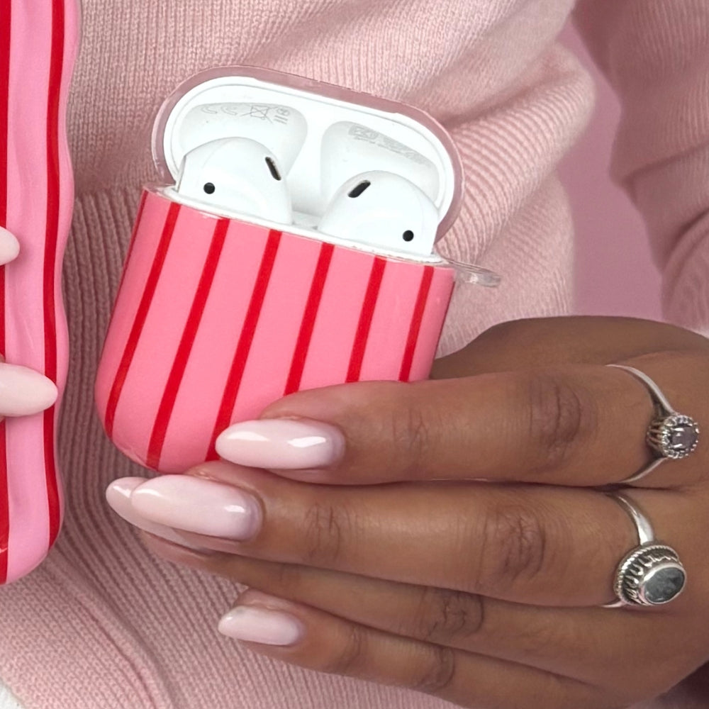 Airpods Case - Cherry Stripes