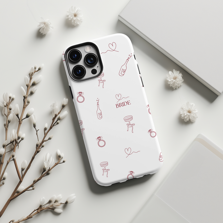 Personalised Bridal Tough Phone Case