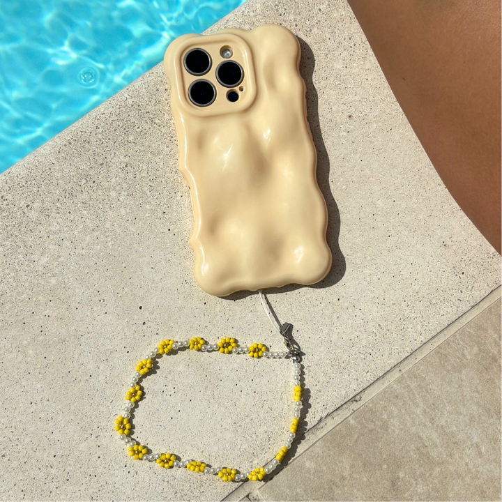3D Bubble Phone Case - Butter Yellow