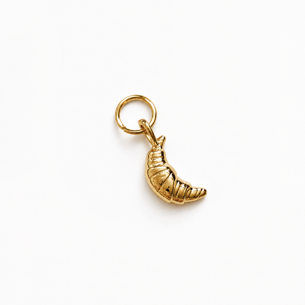 Charm - Gold Croissant