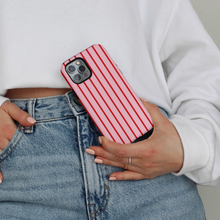 Tough Phone Case - Cherry Stripes