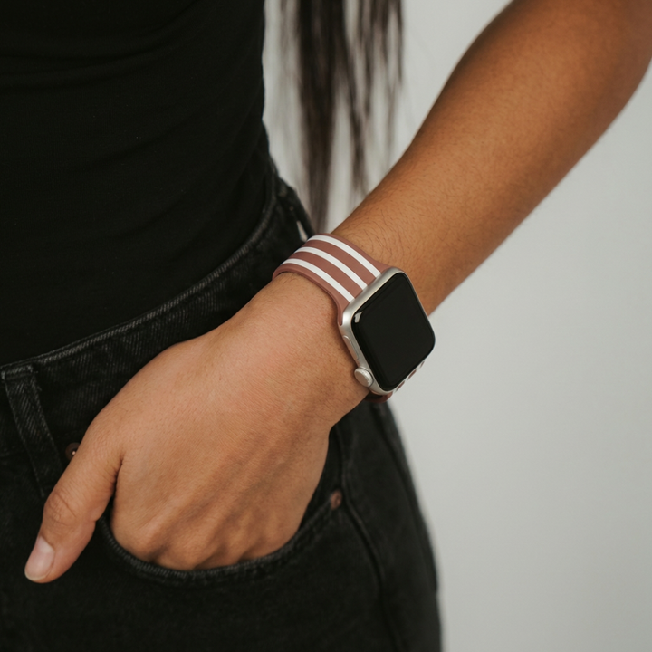 Chestnut Stripes Apple Watch Strap