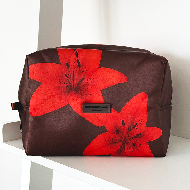 Satin Makeup Bag - Cinnamon Lily