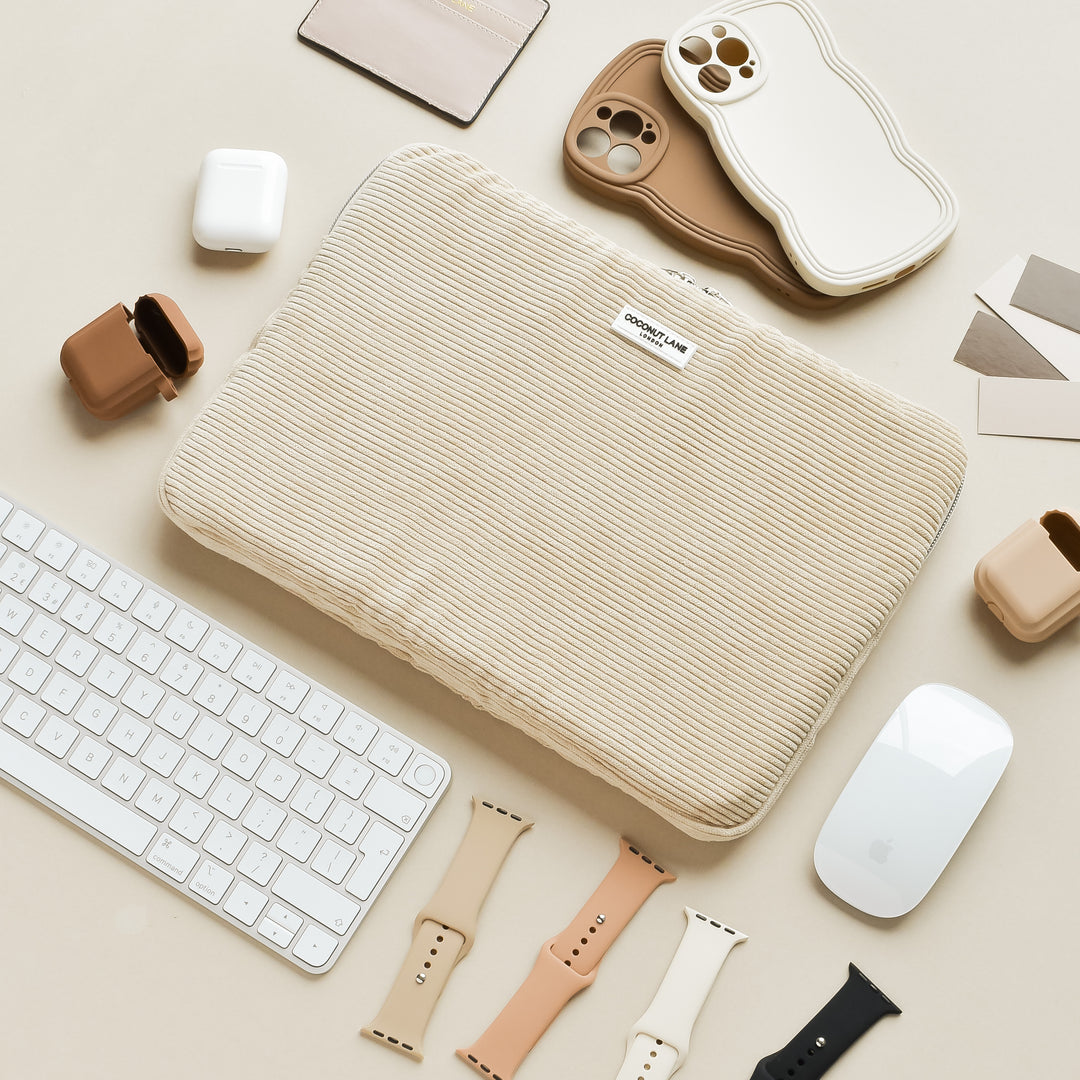 Nude Cord Laptop Sleeve