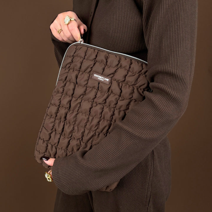Quilted Chocolate iPad Sleeve