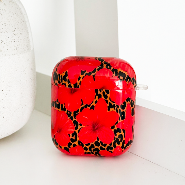 Airpods Case - Leopard Hibiscus