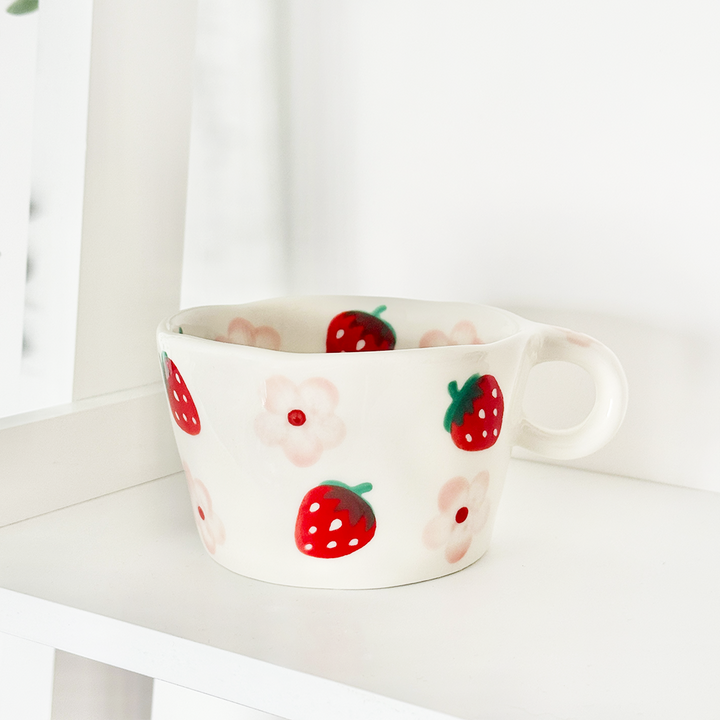 Strawberries & Flowers Mug