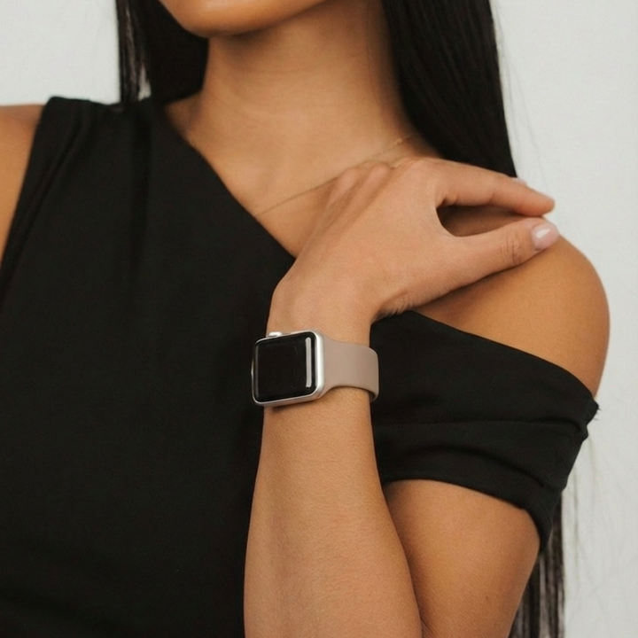 NAKD Watch Strap Cappuccino on wrist