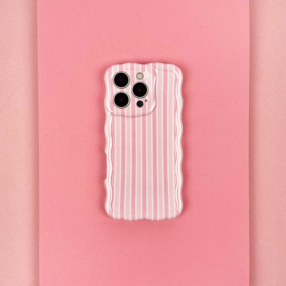 Wavy Phone Case - Powder Stripes