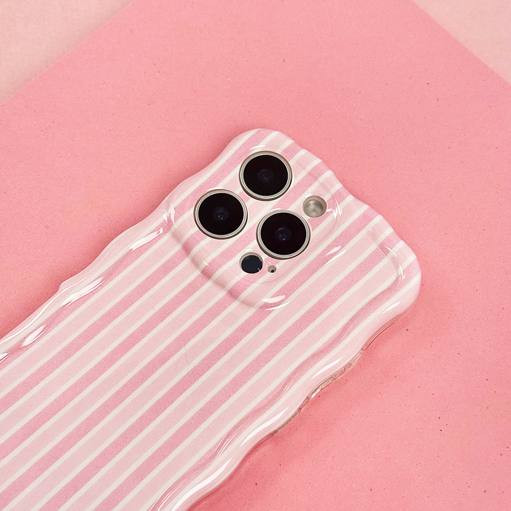 Wavy Phone Case - Powder Stripes