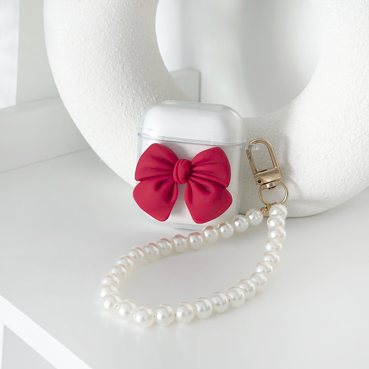 Coquette Bow AirPods Case - Red