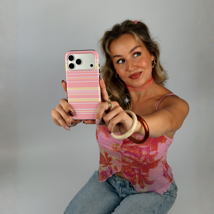 Tough MagSafe® Phone Case - Retro Stripes Ashley