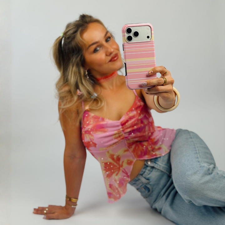 Tough MagSafe® Phone Case - Retro Stripes Ashley