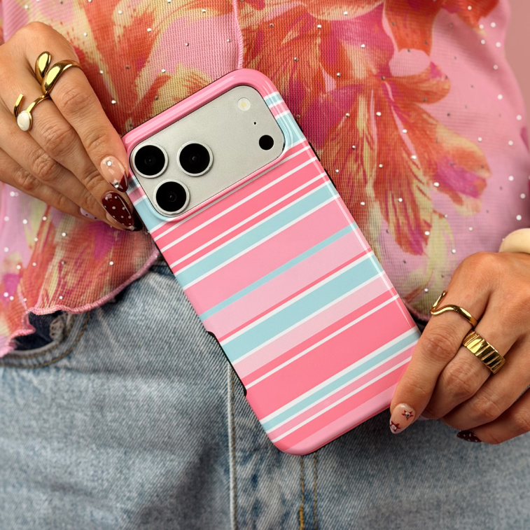 Tough Phone Case - Retro Stripes Lizzie
