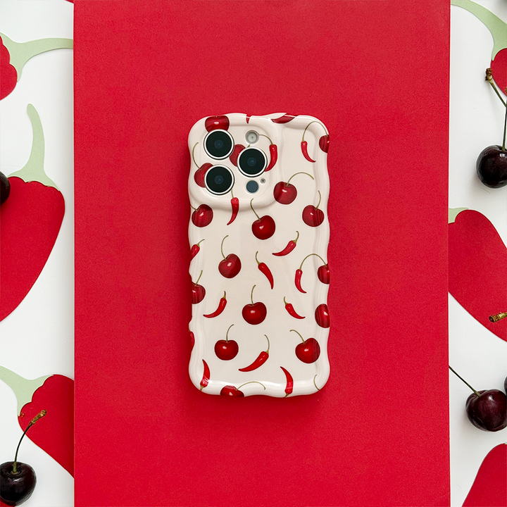 Wavy Phone Case -  Cherry Spice