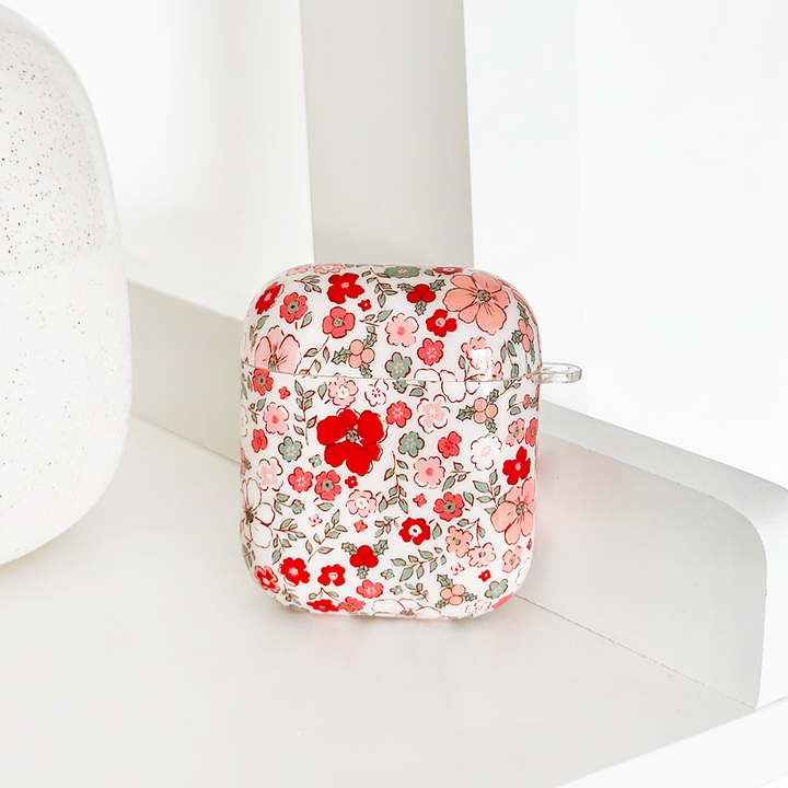 Airpods Case - Christmas Flowers