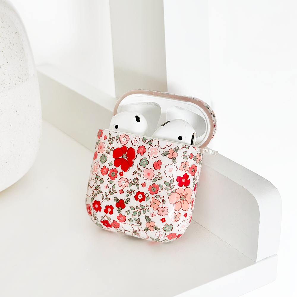 Airpods Case - Christmas Flowers