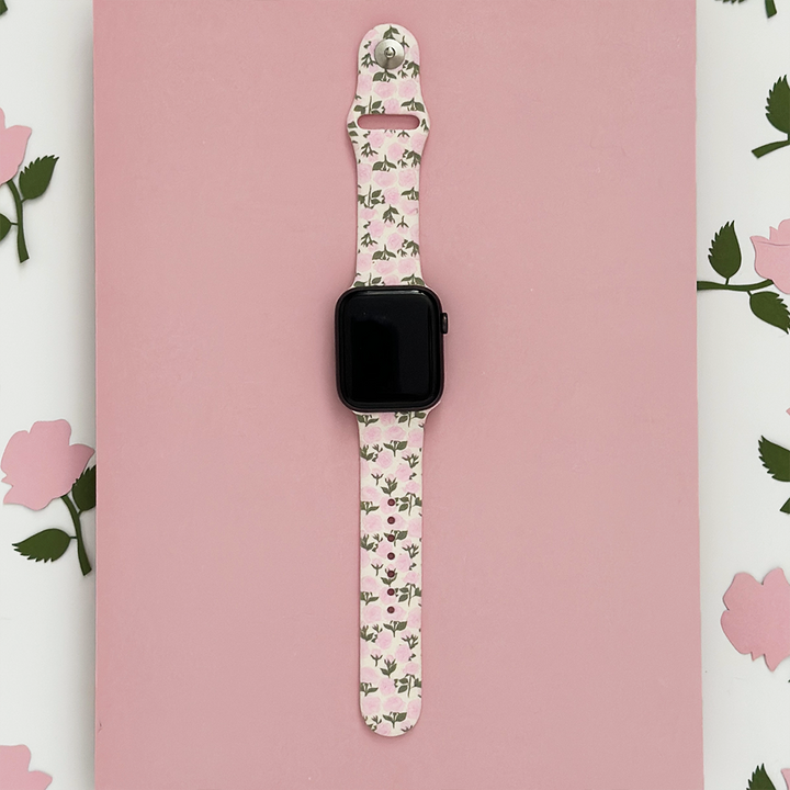 NEW - Buy Me Roses Baby Pink Apple Watch Strap