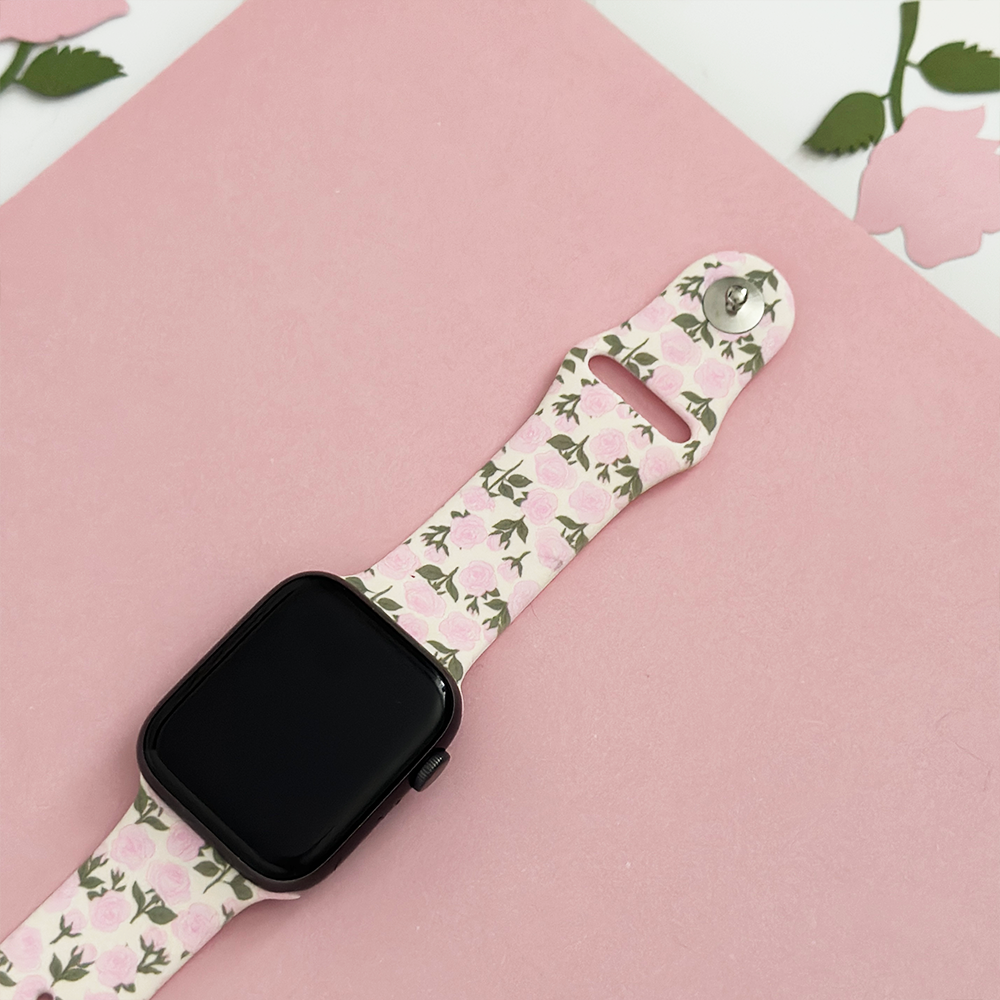 NEW - Buy Me Roses Baby Pink Apple Watch Strap