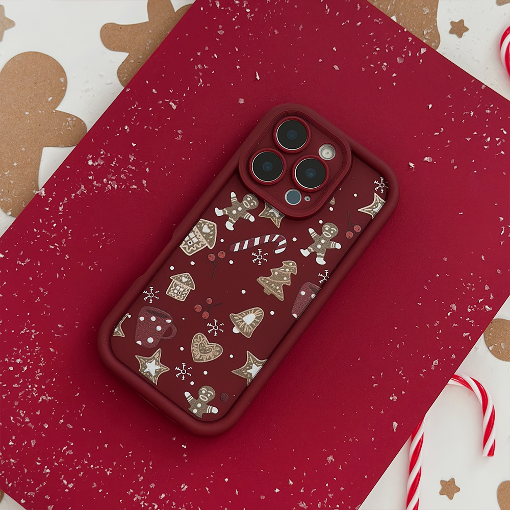 NEW - Burgundy Christmas Phone Case