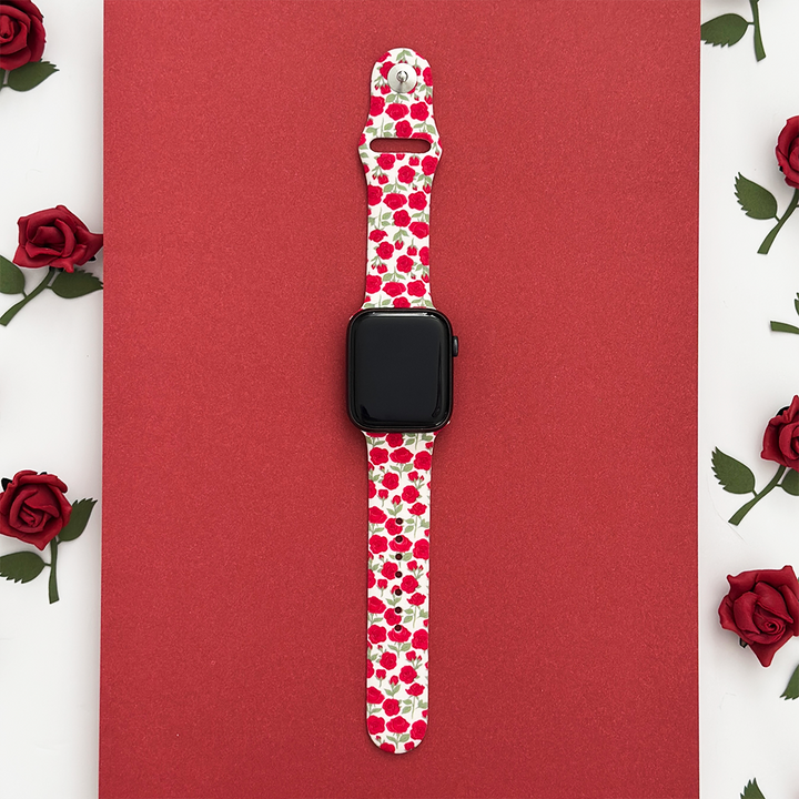 NEW - Buy Me Roses Crimson Apple Watch Strap