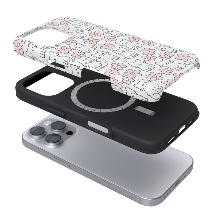 Tough MagSafe® Phone Case - Purrfect Blooms