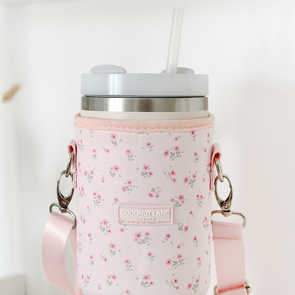 Tumbler Carry Case - Ditsy Floral Pink